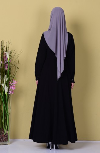Black Abaya 1506-01