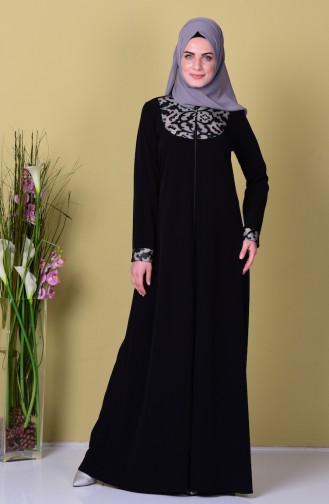 Black Abaya 1507-01