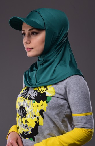 Green Sport Scarf 0733-04