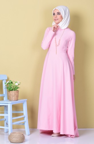 Light Pink İslamitische Jurk 4055-27