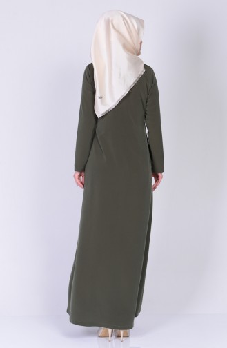 Khaki Abaya 1270-01