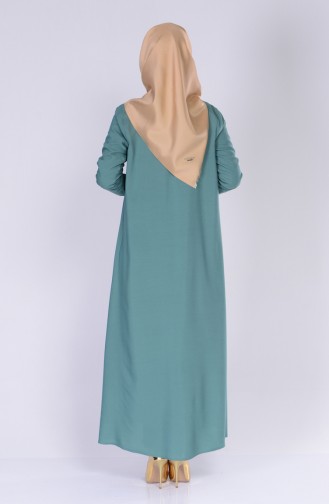 BENGISU Long Viscose Cardigan 4028-17 Almond Green 4028-17