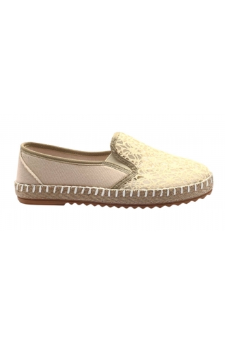 Espardin Chaussures a Dentelle 5011-13 Beige 5011-13