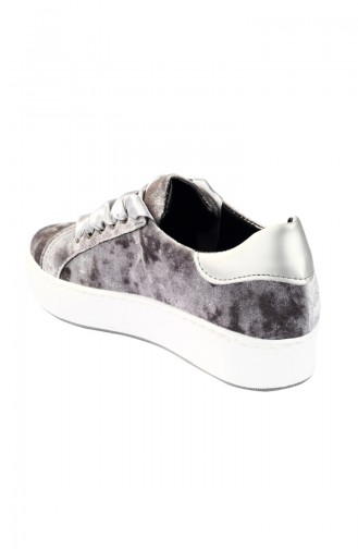 Chaussures Basket 7001-09 Gris Velours 7001-09