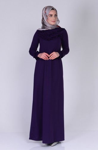 Purple Hijab Dress 2063-03