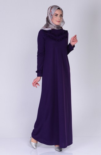 Purple Hijab Dress 2063-03