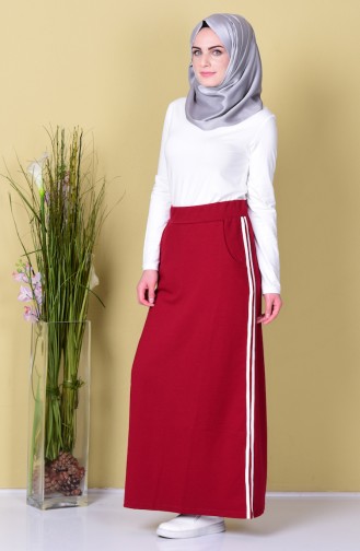 Claret Red Skirt 1388-04