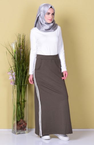 Khaki Skirt 1388-05