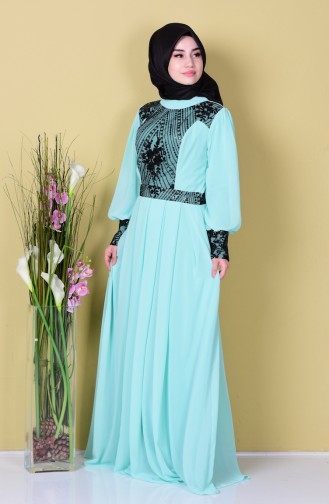 Mint Green Hijab Dress 2011-02
