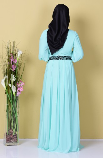 Mint Green Hijab Dress 2011-02