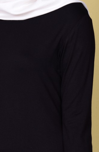 Düz Penye Tunik 2784-01 Siyah 2784-01