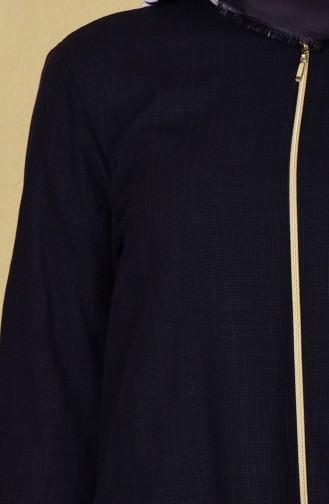 Fermuarlı Uzun Tunik 1215-06 Siyah