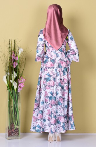 Robe Hijab Vert emeraude 4045-13