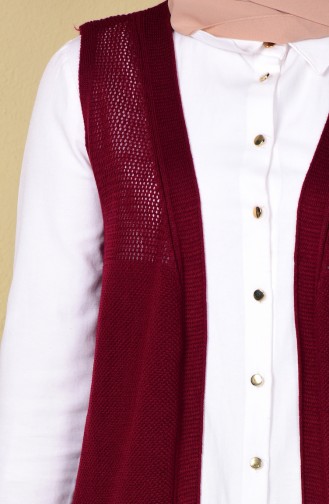 Claret red Gilet 3932-02