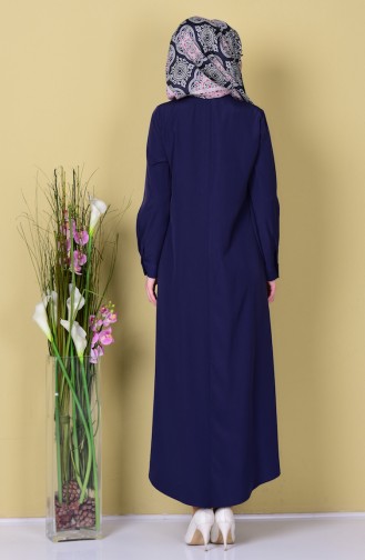 Navy Blue Abaya 6022-02