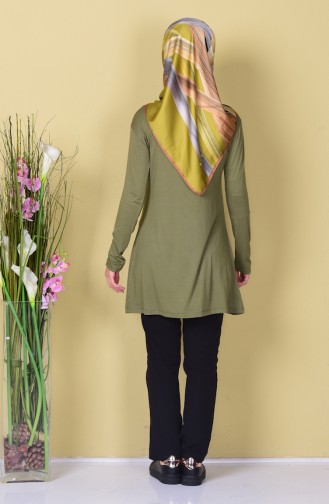 Sefamerve Basic Hijab 0728-17 Vert Khaki 0728-17