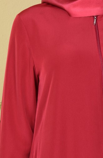 Abaya fermeture a Glissiere 6022-08 Bordeaux 6022-08