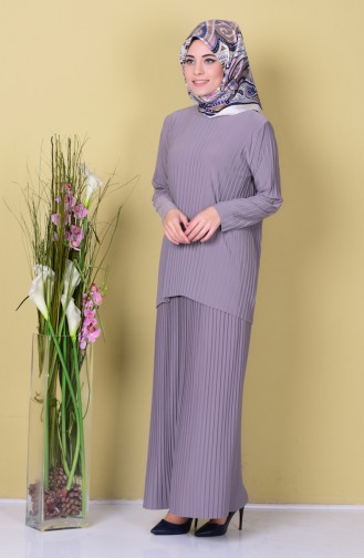 Etek Bluz İkili Takım 5072-08 Gri 5072-08