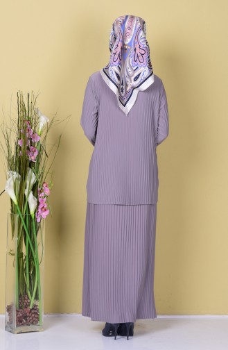 Etek Bluz İkili Takım 5072-08 Gri 5072-08