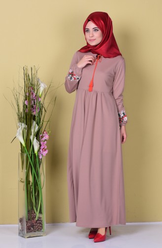 Mink Hijab Dress 0442-07