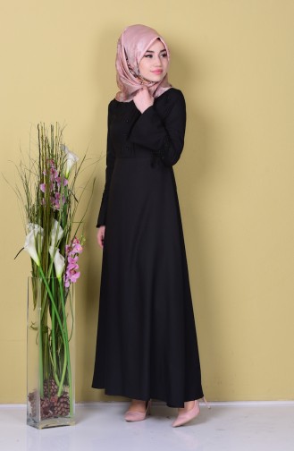 فستان أسود 8048-01