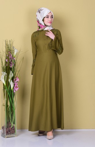 Robe Hijab Khaki 8048-07