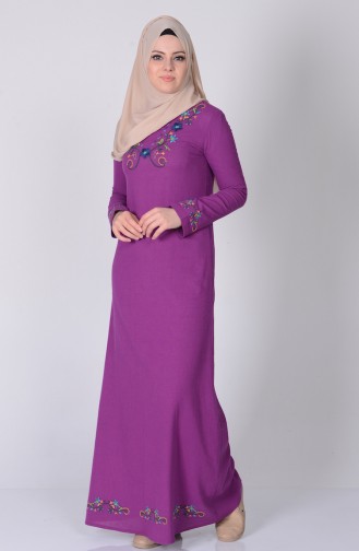Fuchsia İslamitische Jurk 2800-11