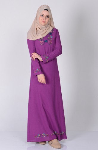 Fuchsia İslamitische Jurk 2800-11