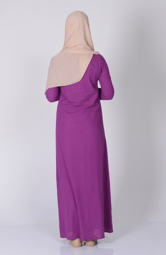 Fuchsia İslamitische Jurk 2800-11