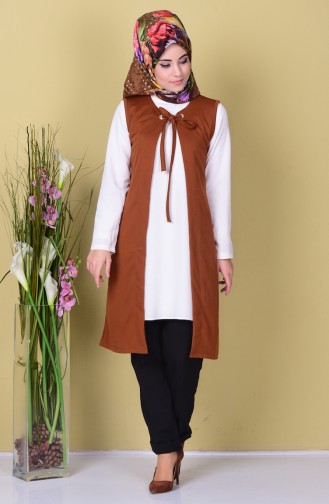 Gilet Sans Manches Tabac 2613-01