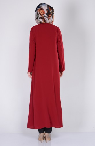 Claret Red Abaya 1504-01