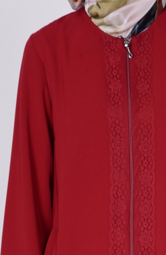 Claret Red Abaya 1504-01