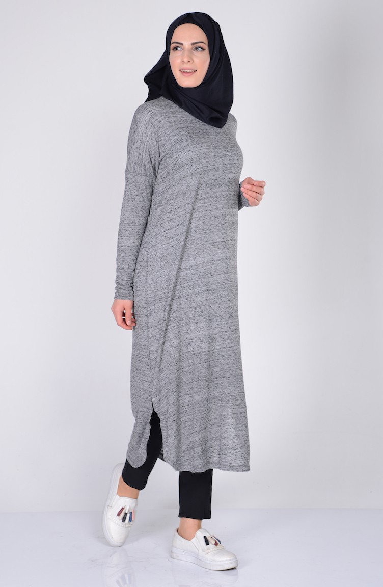 Penye Tunik 0504 01 Fume Sefamerve