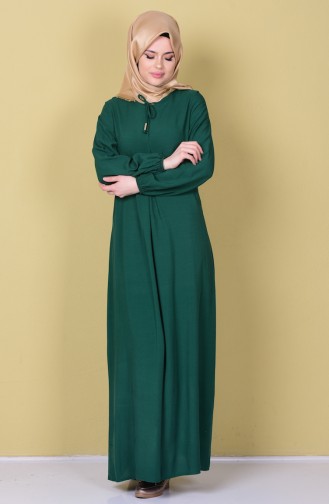 Light Green Hijab Dress 1134-22