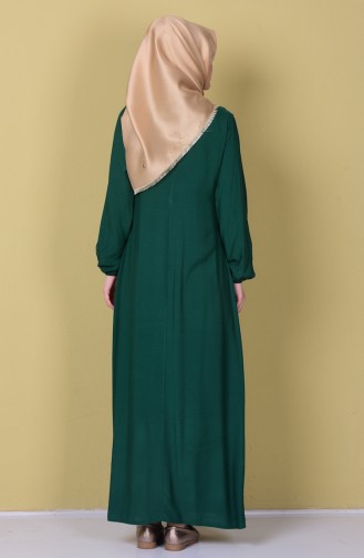 Light Green Hijab Dress 1134-22