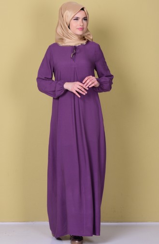 Violet Hijab Dress 1134-25