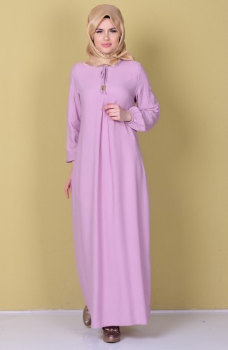 Light Pink Hijab Dress 1134-26