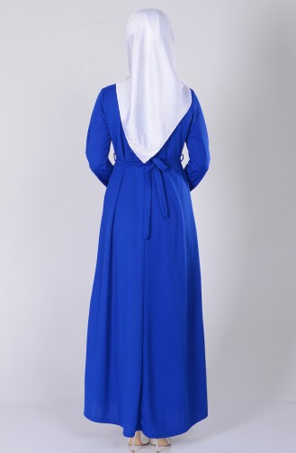 Saxe Hijab Dress 0122-02
