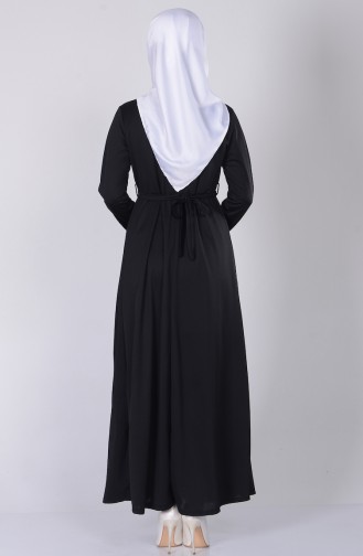 Black Hijab Dress 0122-04
