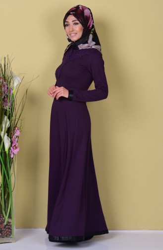 Purple İslamitische Jurk 3009-01