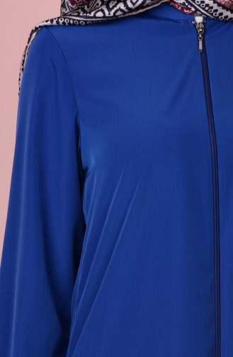 Abaya fermeture a Glissiere 6022-09 İndigo 6022-09