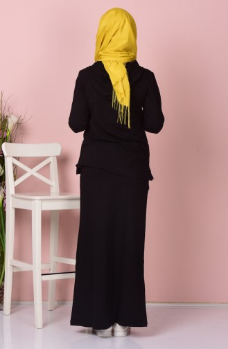 Bluz Etek İkili Takım 1142-03 Siyah