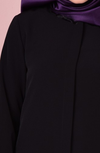 Düz Krep Tunik 2783-06 Siyah