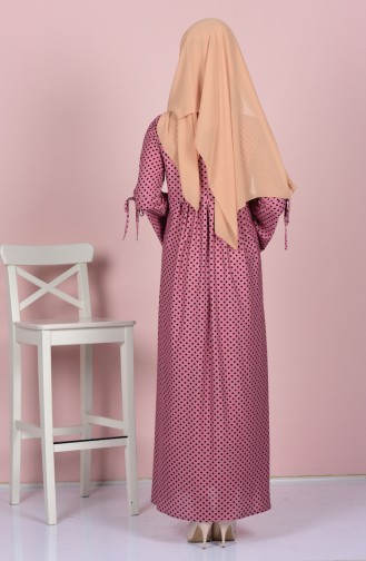 Robe Hijab Rose Pâle 3000-05