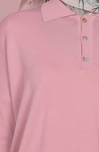 Blouse Asymétrique 0417-01 Rose Pâle 0417-01