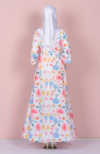 Purple Hijab Dress 4045-16