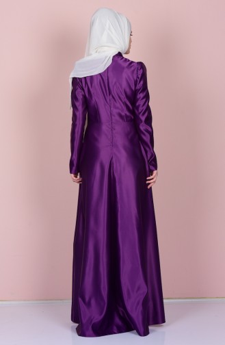 Lila Hijab Kleider 52590-07