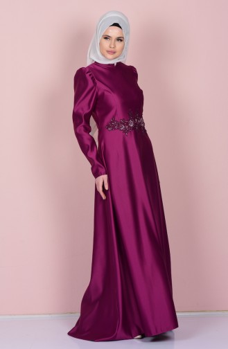Plum Hijab Dress 52590-01