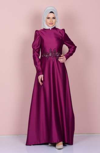 Plum Hijab Dress 52590-01