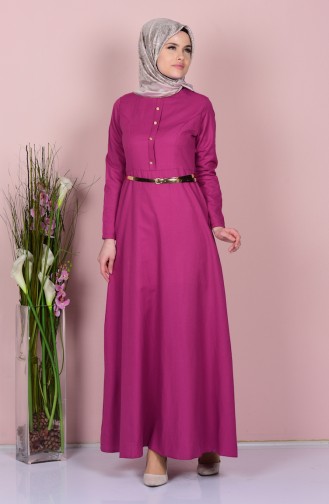 Dusty Rose Hijab Dress 5490-11